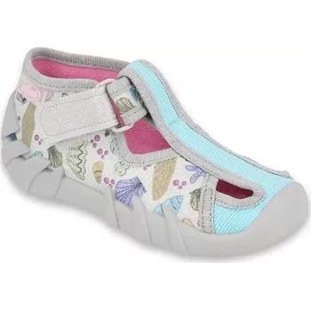 Dívčí bačkory BEFADO 190P098 dívčí bačkorky 1SZ mušle 24 190P098_24