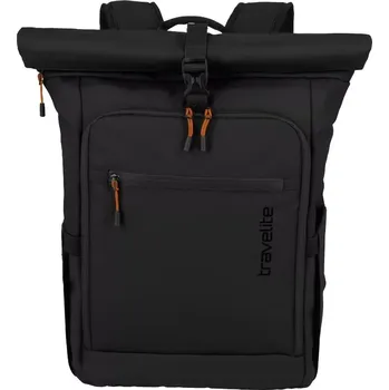 Školní batoh Travelite Briize Backpack M Roll-Up Black 24/30 L TRAVELITE-91021-01