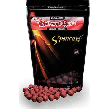 Nástraha SportCarp Boilies Mulberry & Garlic Hmotnost: 4kg, Průměr: 20mm