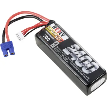 RC vybavení Reely RE-7853469 akupack Li-Pol (modelářství), 11.1 V, 2400 mAh, články 3, 20 C, Softcase, EC3