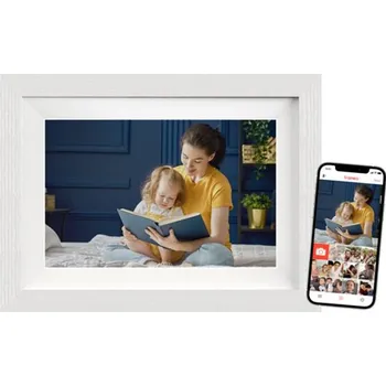 Digitální fotorámeček Braun Phototechnik DigiFrame 10W WiFi digitální WiFi fotorámeček 25.7 cm 10.1 palec Energetická třída (EEK2021): C (A - G) 1280 x 800 Pixel 32 GB bílá