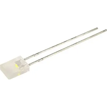 Polovodič Kingbright LED s vývody bílá hranatý 2 x 5 mm 150 mcd 110 ° 30 mA 3.2 V