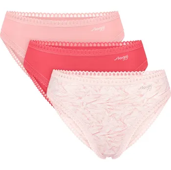 Kalhotky Dámské kalhotky SLOGGI GO CRUSH HIGH LEG 3PACK - RED S 0