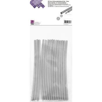 TRU COMPONENTS T1902CA028 sada smršťovacích bužírek šedá 3 mm 1 mm Poměr smrštění:3:1 15 ks