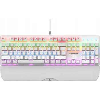Klávesnice Rampage mechanická klávesnice KB-R86 UMBRA Blue Switch Bílá