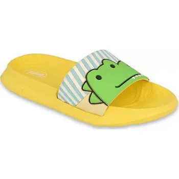 Dámská obuv BEFADO 152X003 dětské pantofle ANIMALS žluté 29 152X003_29