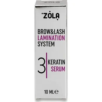 Péče o řasy a obočí ZOLA Krok 03 Keratin serum Keratinové sérum pro laminaci obočí a řas 10 ml