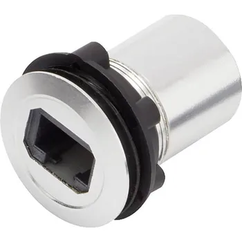 Elektrická zásuvka zásuvkový modul RJ45 RJ45 zásuvka, vestavná TRU COMPONENTS 1417396, stříbrná, 1 ks