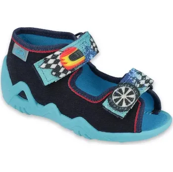 Chlapecká obuv BEFADO 250P095 chlapecké sandálky 2SZ modré SUPER CAR 20 250P095_20