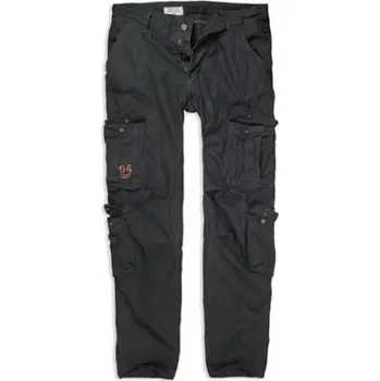 Kalhoty SURPLUS AIRBORNE SLIMMY ČERNÉ