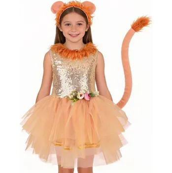 Karnevalový kostým Kostým LEV pro dívky Velikost: M (5-6r)