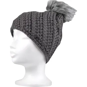 Čepice VOXX Čepice dámská pletená ENCORE s bambulí ŠEDÁ uni 110630