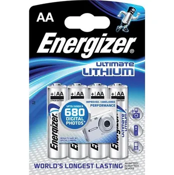 Článková baterie Baterie lithiová AA R6 1,5V ENERGIZER Ultimate 4ks / blistr –40°C