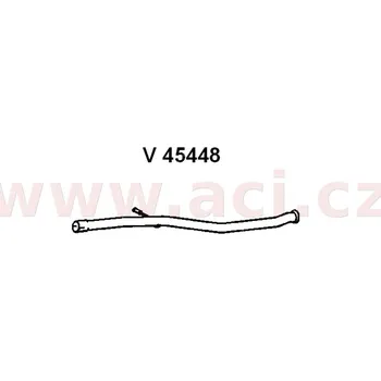 Střední díl výfuku střední díl výfuku ASSO/VENEPORTE (V 45448) (V 45448)