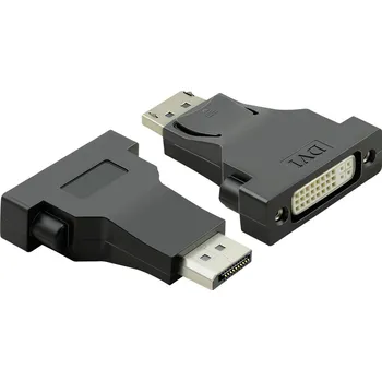 Audio kabel Value DisplayPort / DVI kabelový adaptér Konektor DisplayPort, DVI-D 24 plus 1pol. zásuvka 0.15 m černá 12.99.3157 Kabel DisplayPort
