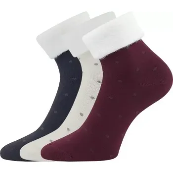 Dámské ponožky LONKA Ponožky dámské celofroté HERMIONA s puntíčky MIX (3&nbsp;páry) 35-38 126298