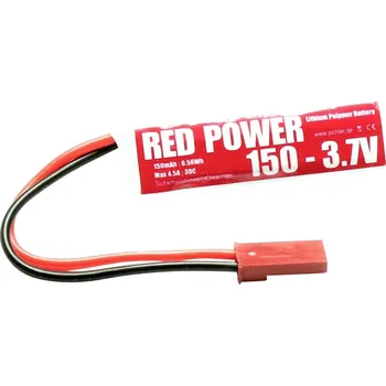 RC vybavení Red Power 17030 akupack Li-Pol (modelářství), 3.7 V, 150 mAh, Softcase, JST