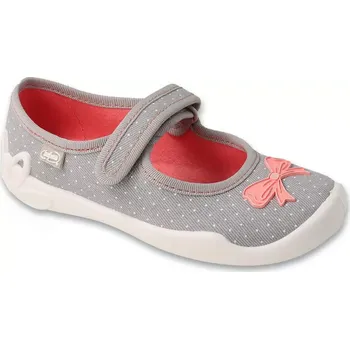 Dívčí obuv BEFADO 114X554 dívčí balerínky šedé mašlička 28 114X554_28
