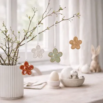 Velikonoční dekorace Wikholm Form Květina z porcenánu Liya Barva: Bílá