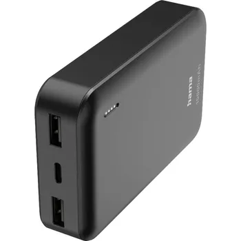 Powerbanka Hama Pocket 10 powerbanka Li-Pol, 10000 mAh, antracitová