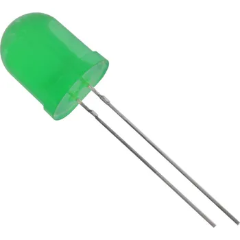 Polovodič TRU COMPONENTS 1573765 LED s vývody zelená kulatý 10 mm 330 mcd 50 ° 20 mA 2.1 V