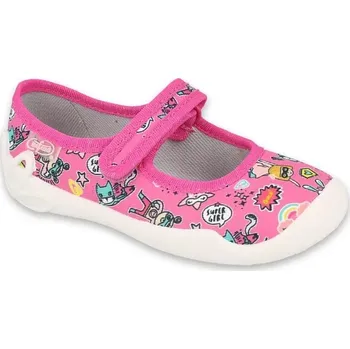 Dívčí bačkory BEFADO 114X483 dívčí bačkorky růžové kožená stélka 27 114X483_27