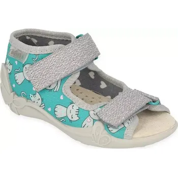 Dívčí bačkory BEFADO 342P041 dívčí sandálky kožená stélka 22 342P041_22