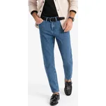 Ombre Clothing Pánské klasické tmavě modré rifle V2 PADP-0225