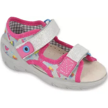 Dívčí sandály BEFADO 065P149 SUNNY dívčí sandálky stříbrné 25 065P149_25