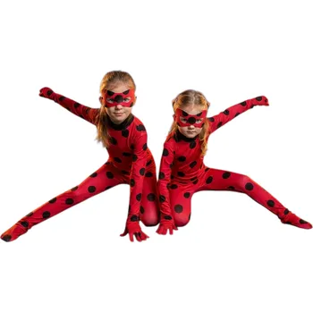 Karnevalový kostým Kostým Beruška - LadyBug pro děti komplet Velikost: L 6 - 8 rokov (120 - 128)