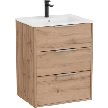 Šatní skříň Roca Koupelnová skříňka s umyvadlem Optica 60x75,7x45,5 cm dub OPT603ZO