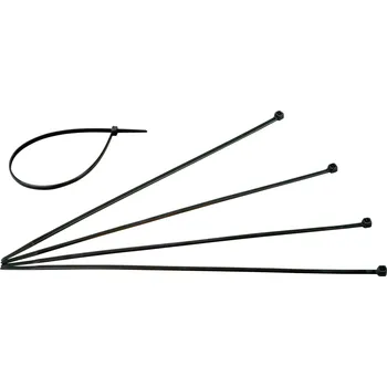 Stahovací páska Kopp 328404090, stahovací pásky, 4.8 mm, 300 mm, černá, odolná vůči povětrnostním vlivům, 50 ks