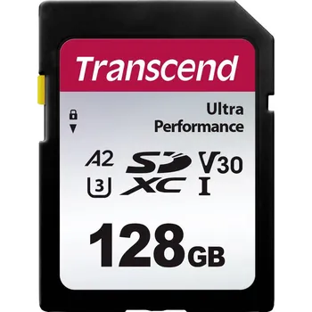 Paměťová karta Transcend TS64GSDC340S paměťová karta SDXC 128 GB A1 Application Performance Class, A2 Application Performance Class, v30 Video Speed Class, UHS-Class 3