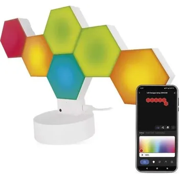Lampička Smart stolní lampa EMOS ZIW426R Hexagon WiFi Tuya