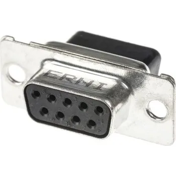 Elektrický konektor Konektor PCB D-Sub, řada: TMC, číslo řady: 003, počet kontaktů: 9, orientace těla: přímý, Průchozí otvor, rozteč: