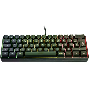 Klávesnice Surefire Gaming KingPin X1 kabelový, USB herní klávesnice AZERTY černá s podsvícením, tlačítka multimédií