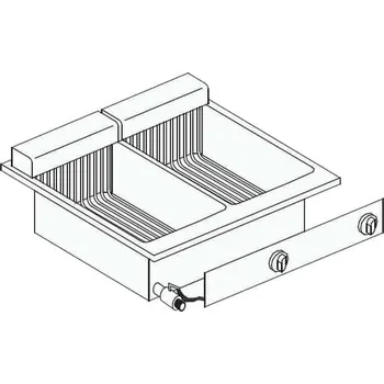 fritéza Vestavná elektrická fritéza CSEL 2X10L