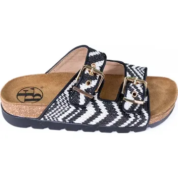 Dámské pantofle Dámské pantofle v bílo-černé barvě 36