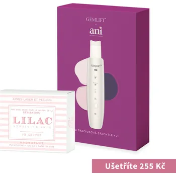 Elektrický čistič pleti GemLift x Ani Ultrazvuková špachtle 4v1 + Regenerační čisticí kostka