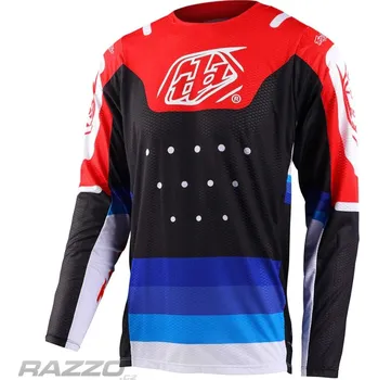 cyklistický dres Pánský dres TroyLeeDesigns GP PRO AIR Jersey Apex Red Black M