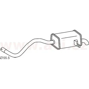 Zadní díl výfuku zadní díl výfuku ASSO/VENEPORTE (V RN55428) (V RN55428)