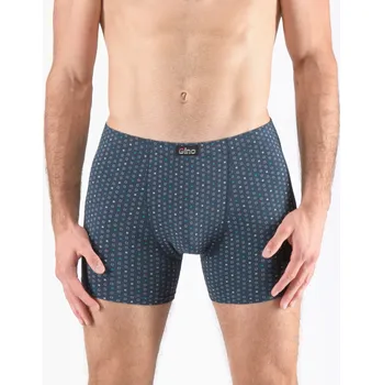 GINA 74174P Boxerky s delší nohavičkou nadměrné Barva: Petrolejová-Aqua, Velikost: 3XL/4XL