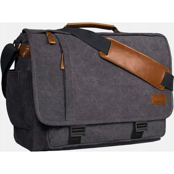 Taška na notebook 15,6" voděodolná s kapsami a popruhem, béžová