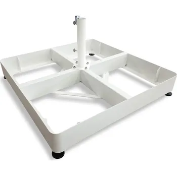 Stojan na slunečník SCOLARO BUD26WS/BTT55W - dlaždicový stojan na slunečník, bílý