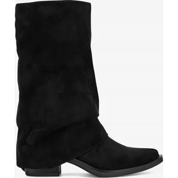 Dámské kozačky Jenny dámské kozačky nad koleno na sloupkovém podpatku, velikost 37