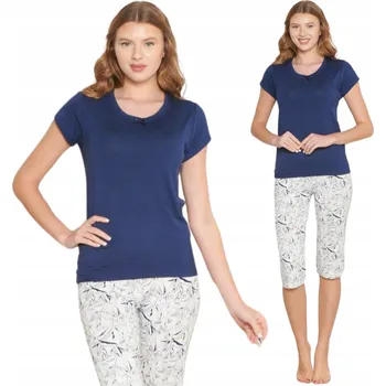 Dámské pyžamo Dámské pyžamo viskóza ELEGANTNÍ krátký rukáv 3/4 kalhoty letní MORELLA M