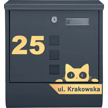 Poštovní schránka Poštovní schránka euroschránka, s vhozem, se schránkou na noviny M-TEC šedá