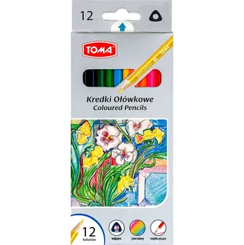 Kresba Pastelky trojhranné TOMA [12 kusů]