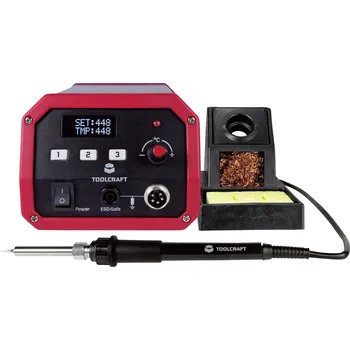 Páječka TOOLCRAFT ST-50D digitální pájecí stanice, 50 W, 150 - 450 °C
