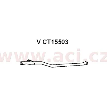 Střední díl výfuku střední díl výfuku ASSO/VENEPORTE (V CT15503) (V CT15503)